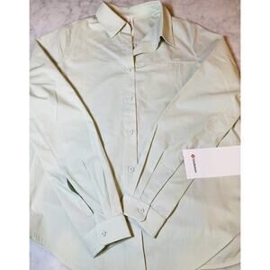 LULULEMON-Full Day Ahead Shirt-Women’s Size 2-Light Green-Brand New W/Tags